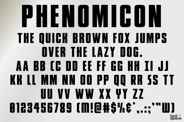 Phenomicon字体 3