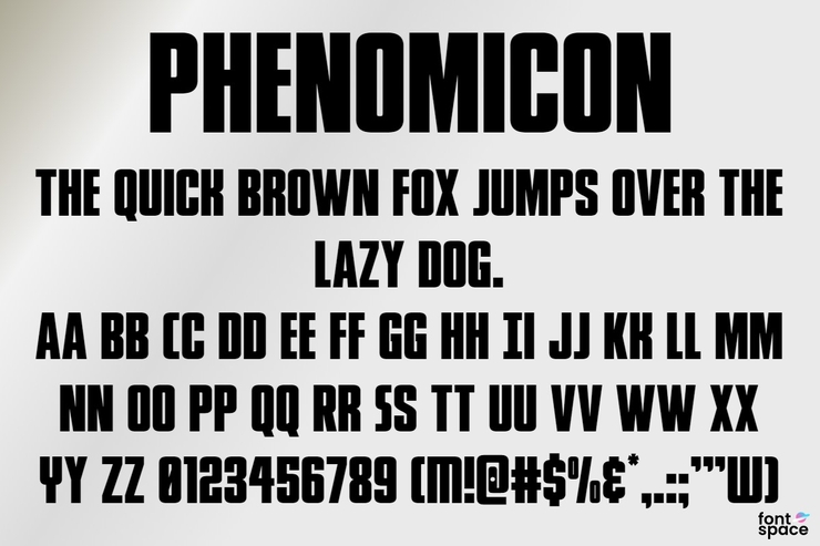 Phenomicon字体 7