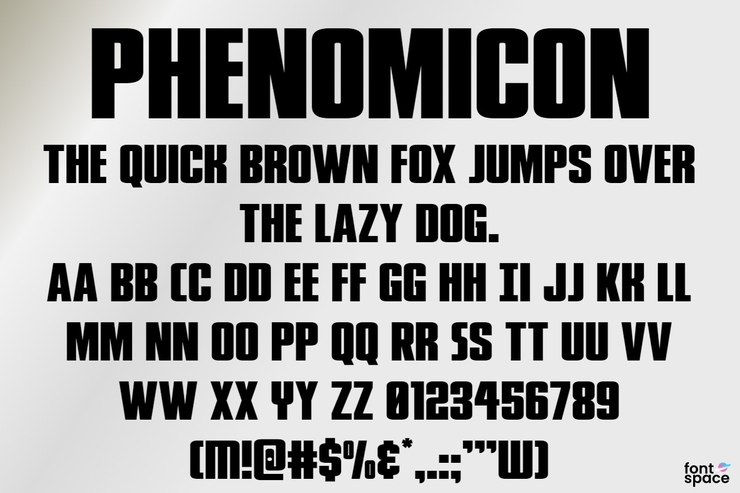 Phenomicon字体 9