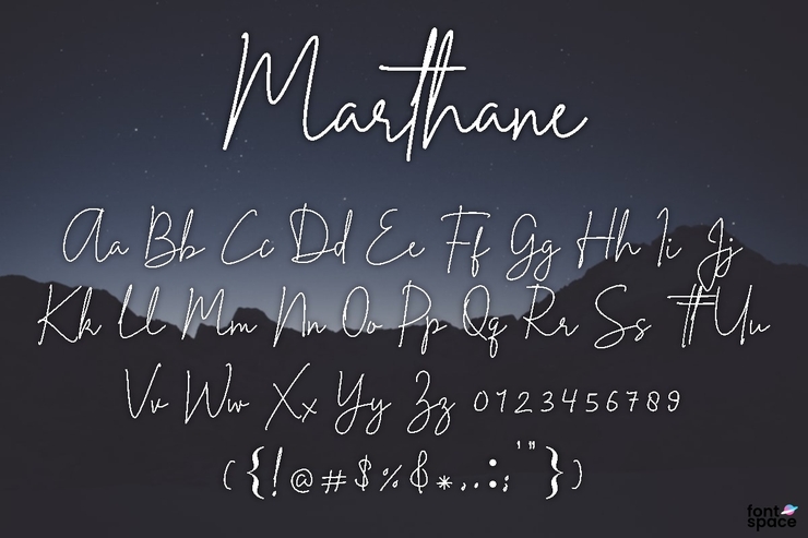 Marthane字体 1