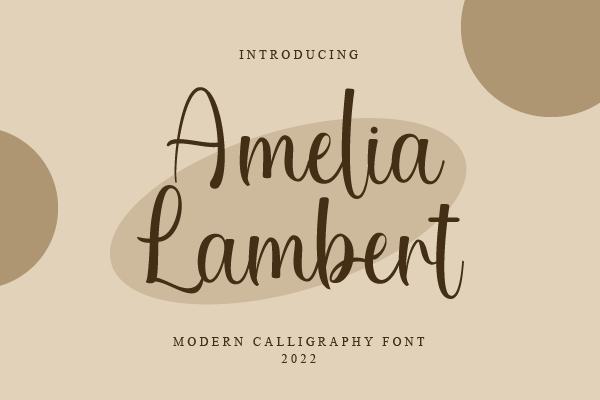 Amelia Lambert字体 5