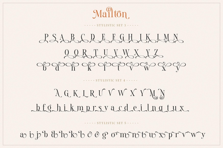 Mailton字体 1