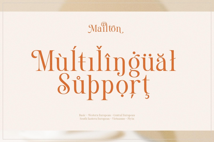 Mailton字体 9