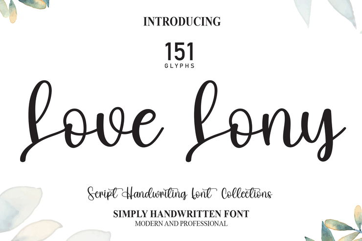 Love Lony字体 1