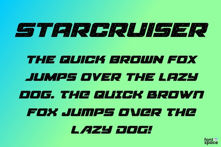 Starcruiser字体 2