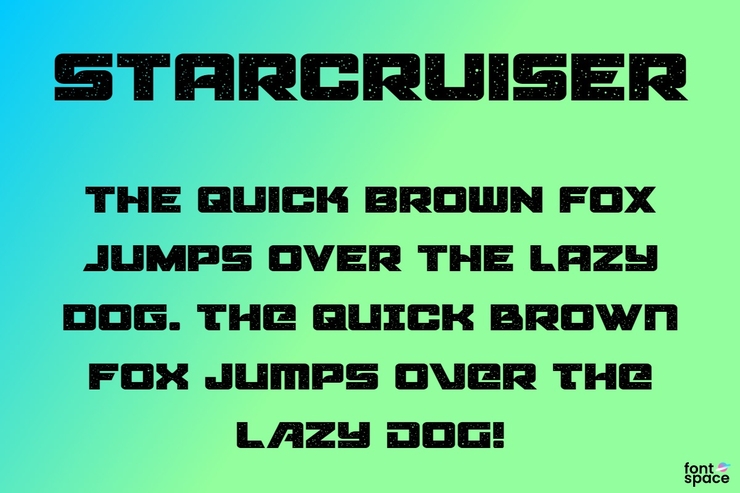 Starcruiser字体 3