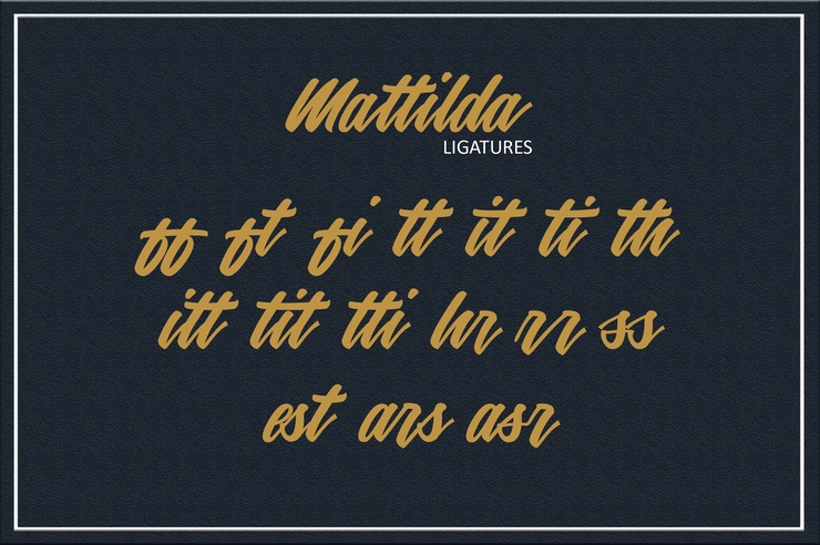 Mattilda字体 2