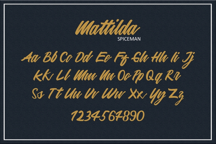 Mattilda字体 5