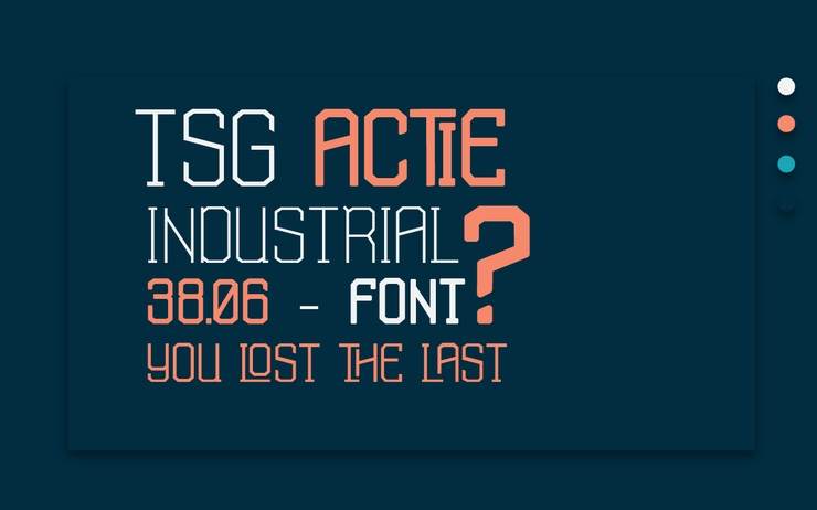 TSG Actie字体 1