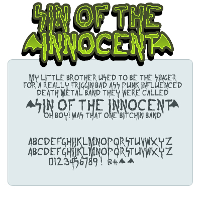 sin of the innoccent字体 1