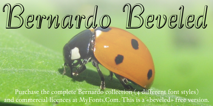 Bernardo Beveled字体 1