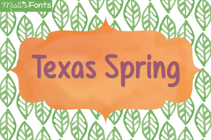 Mf Texas Spring字体 1