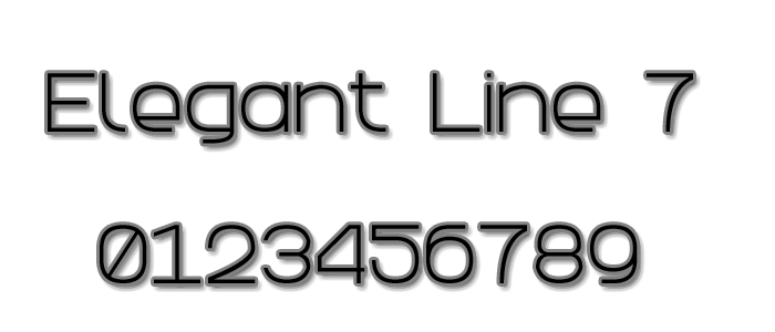 Elegant Line 7字体 1