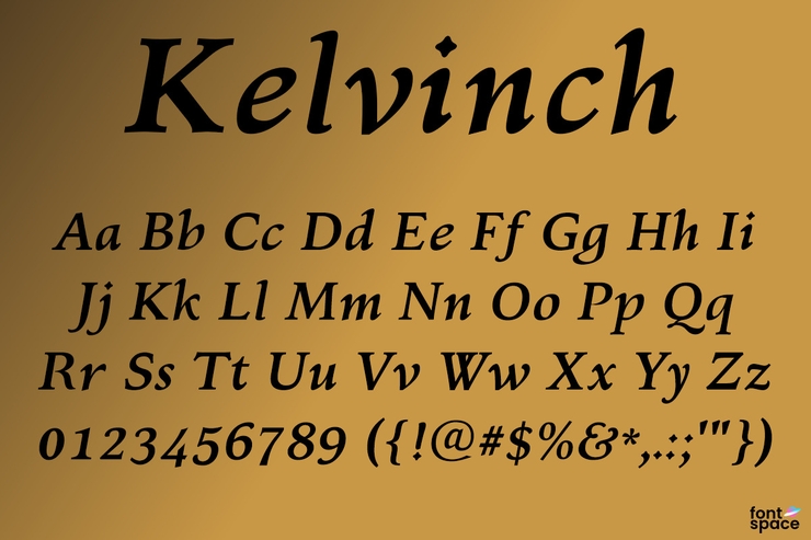 Kelvinch字体 1
