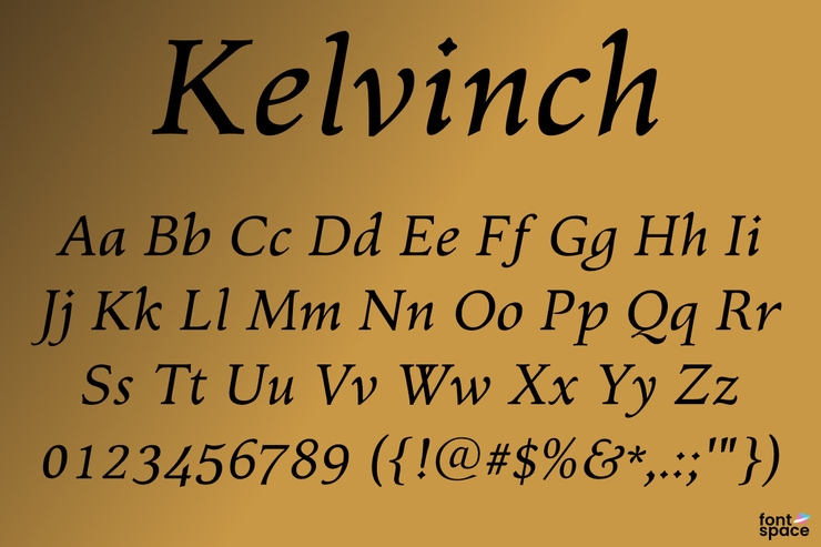 Kelvinch字体 2