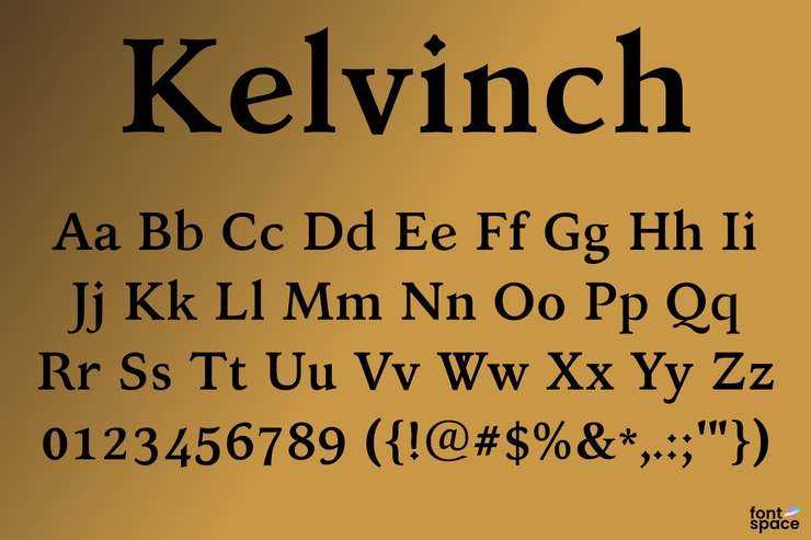 Kelvinch字体 3