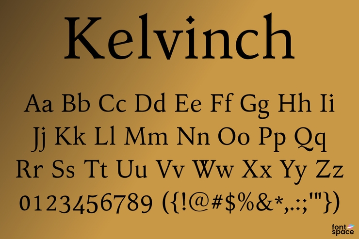 Kelvinch字体 4