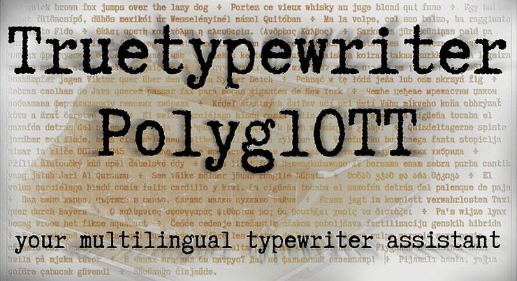 Truetypewriter PolyglOTT字体 5