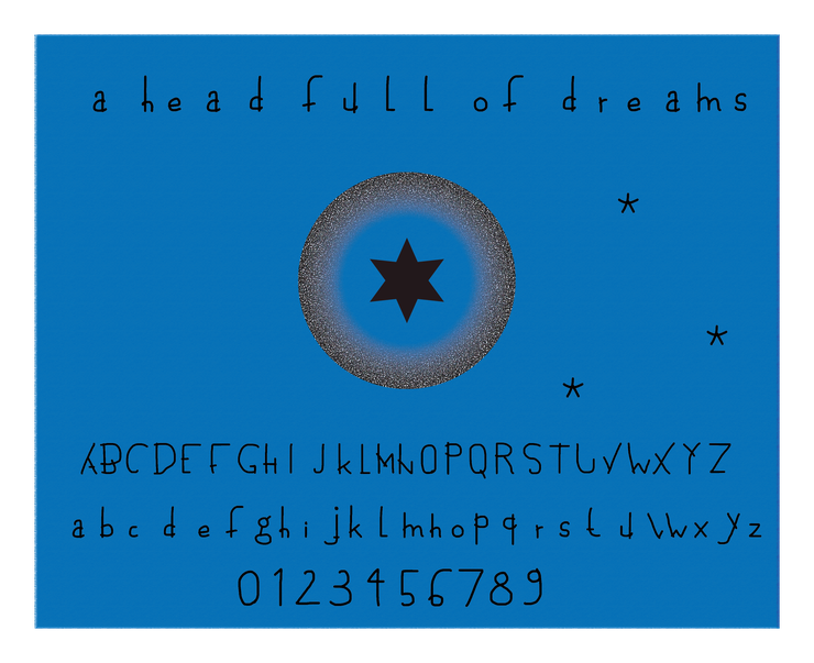 a head full of dreams字体 1