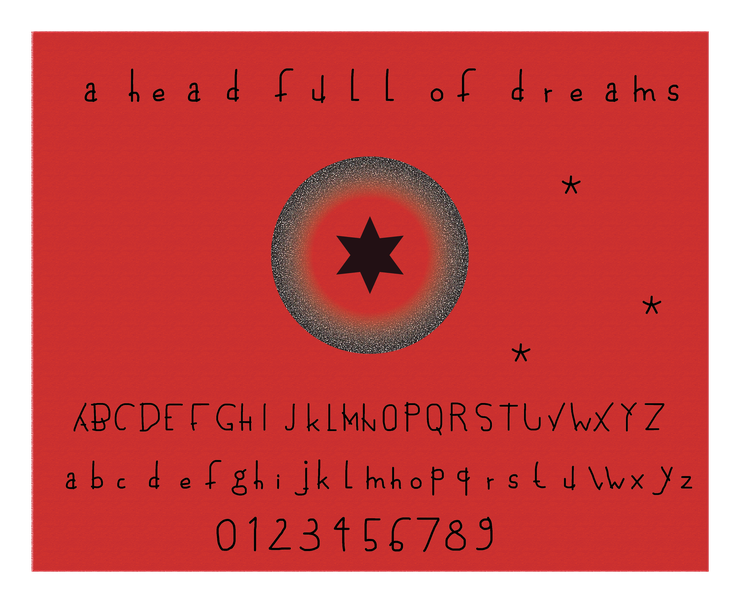 a head full of dreams字体 2