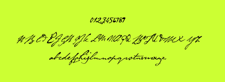Byron字体 1