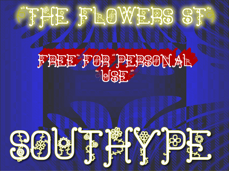 The Flowers St字体 1