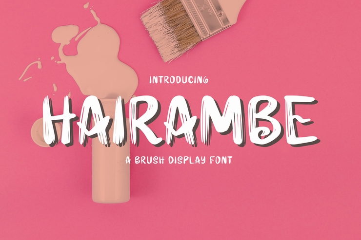 Hairambe - Brush字体 5