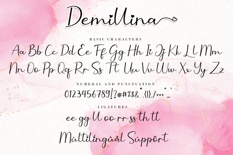 Demillina字体 10