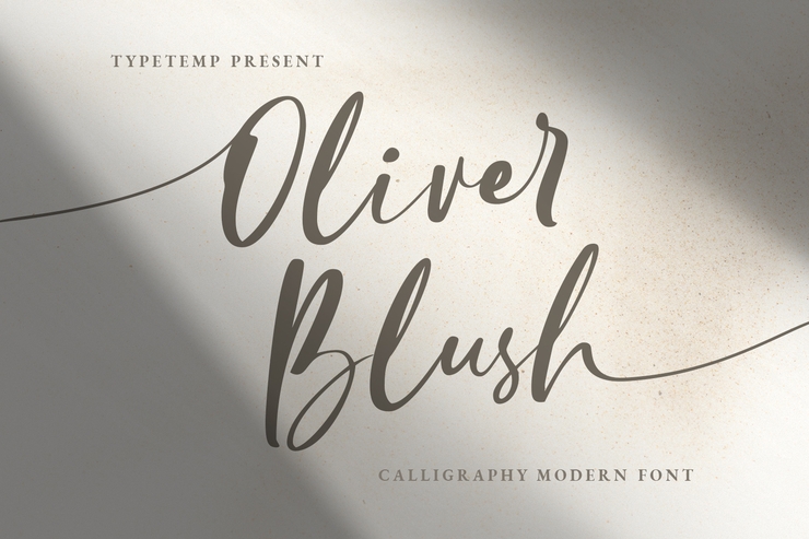 Oliver Blush字体 1