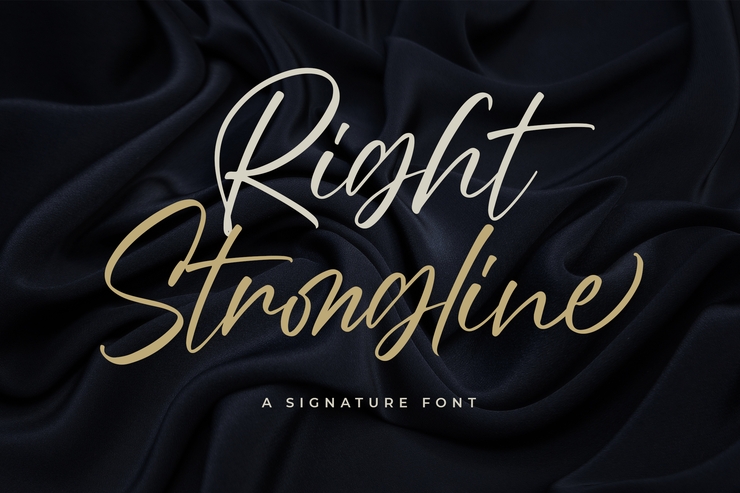 Right Strongline字体 3