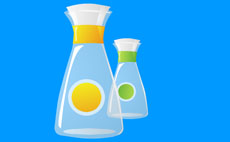 透明的实验瓶flash动画