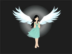 张开翅膀的天使flash动画