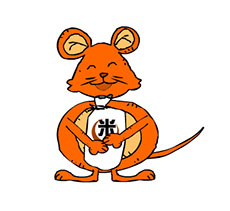 橘色老鼠拍肚子flash动画
