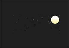 夜晚月亮星星flash动画