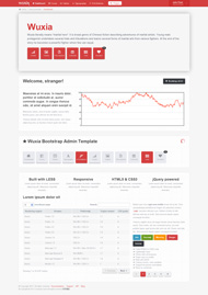 股票网站HTML5红色模板