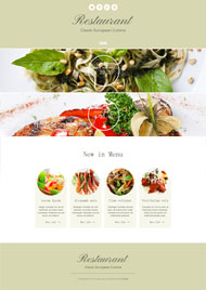 HTML5主题餐厅网站模板