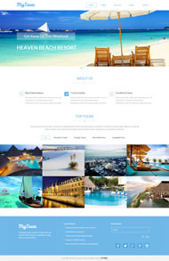 海边度假旅游网站模板