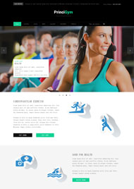 运动健身HTML5网站模板