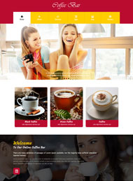 时尚咖啡馆静态网页模板