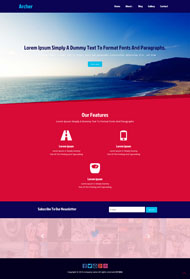 蓝色海洋设计网站模板