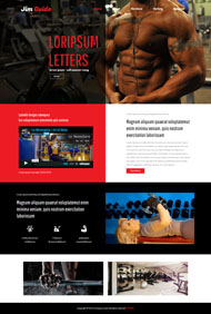 肌肉健身CSS网站模板