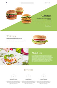 美食汉堡制作网站模板