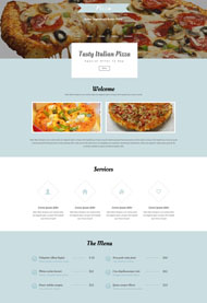Pizza美食网站模板下载
