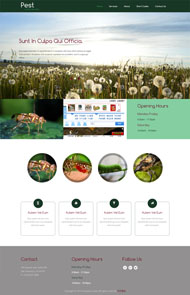 害虫动物HTML5网站模板