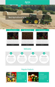 绿色农业收割网站模板