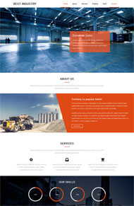 水泥行业公司网站模板