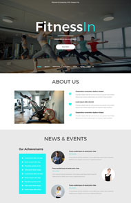 运动健身企业网站模板