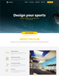 冲浪运动sports网站模板