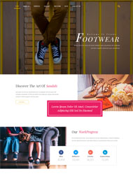 鞋子设计公司网站模板