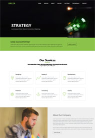 绿色灯泡公司网站模板